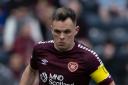 Lawrence Shankland in action for Hearts at Rugby Park