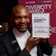Enoch Adeyemi winner of the 2022 Diversity Hero of the Year Award sponsored by Diageo