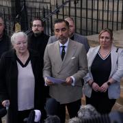 Margaret Caldwell and lawyer Aamer Anwar