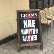 Yesterday we revealed that prejudicial Scottish boozers are refusing to serve bams. David Donaldson has discovered that in Alloa this unfair treatment has been extended to another much maligned minority community.