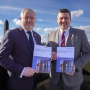 Cabinet Secretary for Constitution, External Affairs and Culture Angus Robertson and the Minister for Independence Jamie Hepburn launch the latest white paper