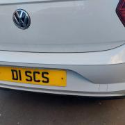 David Donaldson spotted this VW parked just off Byres Road.  He says: “Can't decide whether the owner is a computer technician, an osteopath or a DJ of mature years (because that is not a cool young person's car).”