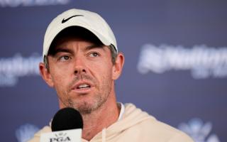 Rory McIlroy was among the early starters on day one of the 106th US PGA Championship (Jeff Roberson/AP)