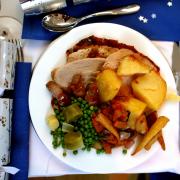Christmas dinner:  simply a super-sized Sunday roast