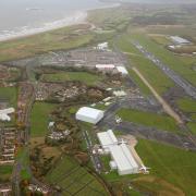 The light aircraft crashed near to Glasgow Prestwick Airport.