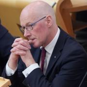 John Swinney pictured in the Scottish Parliament earlier this week