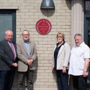 Plaque unveilled at Inverness Fire Station for Roderick MacLeod - a firefighter who died in the line of duty in 1981