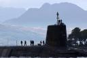 A trident submarine at Faslane Naval base. Picture: Jeff J Mitchell/Getty Images.