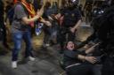 Running battle with protesters outside Barcelona's airport