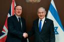 UK foreign secretary David Cameron with Israeli Prime Minister Benjamin Netanyahu