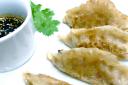 Vic's Vegan Kitchen: pot stickers with tamari and sweet chilli dipping sauce