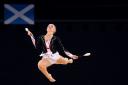 Scotland's Lauren Brash competes during the Rhythmic Gymnastics Team Final and Individual Qualification at the SSE Hydro