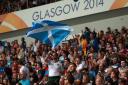 Fans at the Rugby Sevens at Ibrox