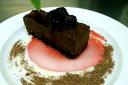 Vegan black forest chocolate tart