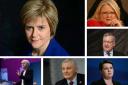 Does Nicola Sturgeon (main) need to show more digital leadership? Clockwise from top right, prominent tweeters include Christina McKelvie, Fergus Ewing, Ruth Davidson, John Finnie and Johann Lamont