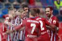 BAND OF BROTHERS: Fernando Torres (second from left) has relished his return to Atletico Madrid within a team built on a sense of collective responsibility
