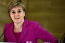 SNP leader and First Minister Nicola Sturgeon taking part in the Scottish Leaders' debate at the Mansfield Traquair Centre in Edinburgh.(Andrew Milligan/PA Wire)