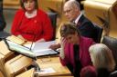 Nicola Sturgeon during First Minister's Questions yesterday. Jane Barlow/PA Wire.
