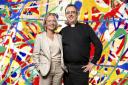Programme Name: The Big Painting Challenge - TX: 12/01/2017 - Episode: n/a (No. n/a) - Picture Shows:  Mariella Frostrup, Reverend Richard Coles - (C) BBC - Photographer: Ed Miller.