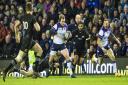 Stuart Hogg launches another Scottish attack   Picture: SNS