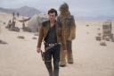 Undated film still handout from Solo: A Star Wars Story. Pictured: Alden Ehrenreich as Han Solo and Joonas Suotamo as Chewbacca. See PA Feature SHOWBIZ Film Solo. Picture credit should read: PA Photo/Lucasfilm Ltd/Jonathan Olley. WARNING: This picture mus