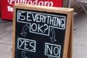A reader spots a pub in London with a convincing flow-chart.