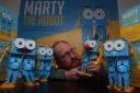 Sandy Enoch, founder and CEO of Robotical in Edinburgh with Marty the Robot. Picture: Gordon Terris/The Herald