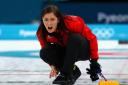 GANGNEUNG, SOUTH KOREA - FEBRUARY 24: Eve Muirhead of Great Britain competes during the Curling Womens' bronze Medal match between Great Britain and Japan on day fifteen of the PyeongChang 2018 Winter Olympic Games at Gangneung Curling Centre on Febru