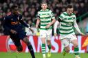 
Valencia's Geoffrey Kondogbia (left) and Celtic's Callum McGregor in action during the UEFA Europa League round of 32, first leg match at Celtic Park, Glasgow. PRESS ASSOCIATION Photo. Picture date: Thursday February 14, 2019. See PA story SOCCER