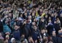 Dundee fans celebrate securing top six in the Scottish Premiership