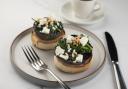 Gary Townsend: Toasted muffins With mushroom, feta, spinach and pine nuts