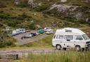 Tourist facilties were put under pressure due to the high number of holidaymakers. Pictured is the A838 near Ullapool as tourists took to the North Coast 500 route in July 2020. Photo Getty.