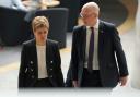 Nicola SturgeonNicola Sturgeon faced questions from the media at Holyrood with her former deputy