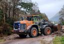 Clean up operation is underway on the A83 near the junction with the A813, (Image: BEAR Scotland)