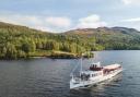 The Sir Walter Scott Steamship sails on Loch Lomond, part of the national park