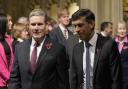 Rishi Sunak and Keir Starmer on their way to the King's Speech