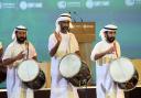 Musicians perform at the opening ceremony of the World Climate Action Summit at Cop28 in Dubai
