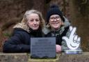 Lorainne Duncan and Rhona Barr of Friends of Hartwood Pauper's Cemetary