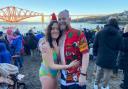 Gordon Fairbairn and Kitty Ellison got engaged during the Loony Dook in South Queensferry