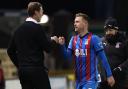 Inverness Caledonian Thistle manager Duncan Ferguson, left, shakes hands with Billy McKay during a game last month