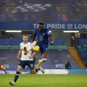 Chelsea’s Tammy Abraham did not have much joy against Tottenham yesterday