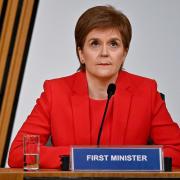 Former first minister Nicola Sturgeon giving evidence to parliament
