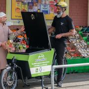 Scotland’s first e-cargo bike delivery and food waste service hailed