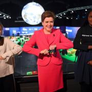 Notoriously camera shy Nicola Sturgeon flees the paparazzi at COP26