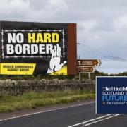 Protests against a 'hard border' in Ireland