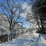 Snow near Huntly, Aberdeenshire
