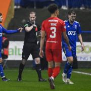 McGowan was dismissed by referee Willie Collum after two bookable offences