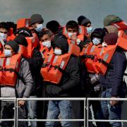Migrants in the English Channel
