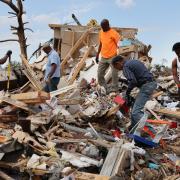 ROLLING FORK, MISSISSIPPI - MARCH 26: Residents continue to recover possessions from homes that were destroyed by Friday's tornado on March 26, 2023 in Rolling Fork, Mississippi. A least 26 people died when an EF-4 tornado ripped through the small town