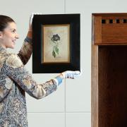 Design Specialist Olivia Ross, with rare works by Charles Rennie Mackintosh
